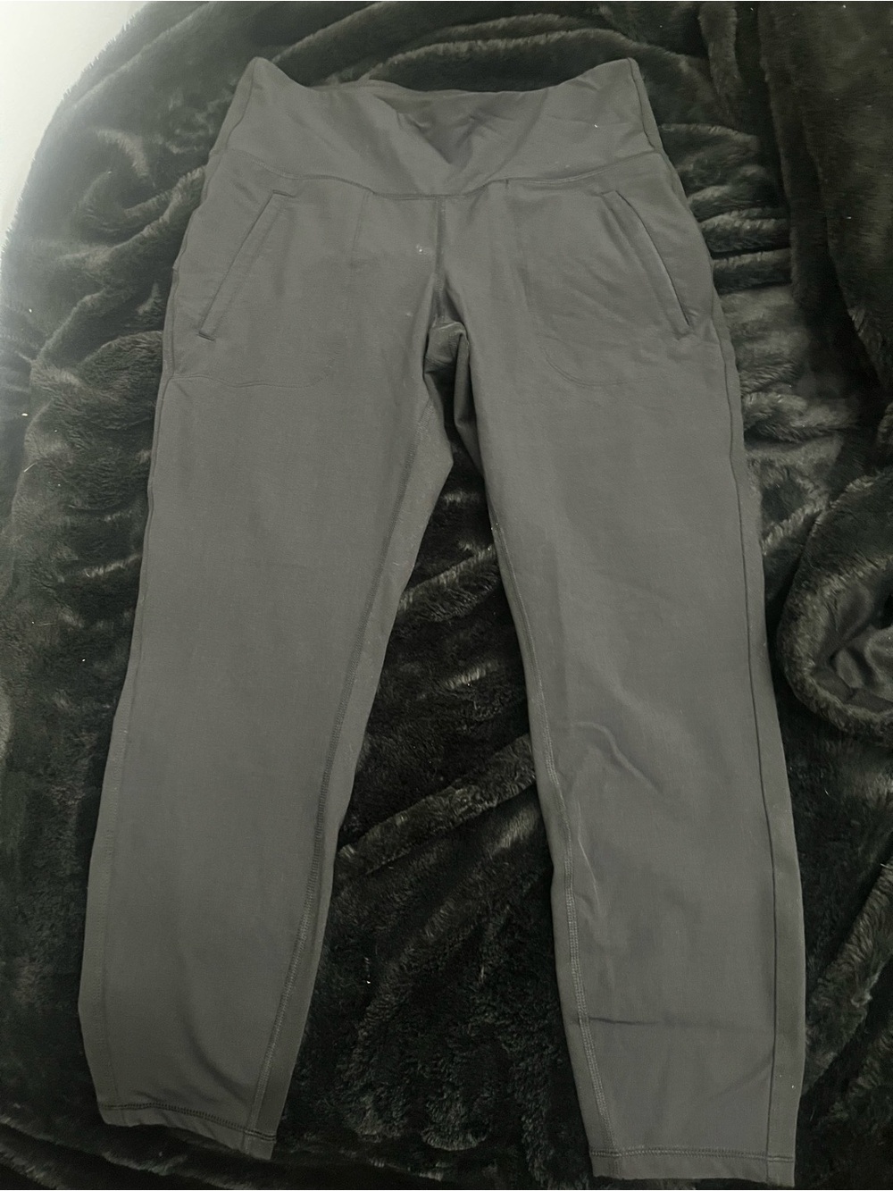 High-Waist Black Men’s Stretch Performance Pants
